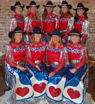 Custom Western Show Apparel - Rodeo Sweethearts Drill Team - by Hitch-N-Stitch