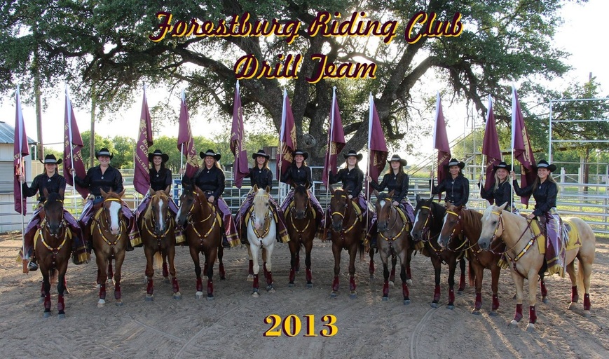 Forestbur Riding Club Drill Team in their Western Rodeo Chaps by Hitch-N-Stitch