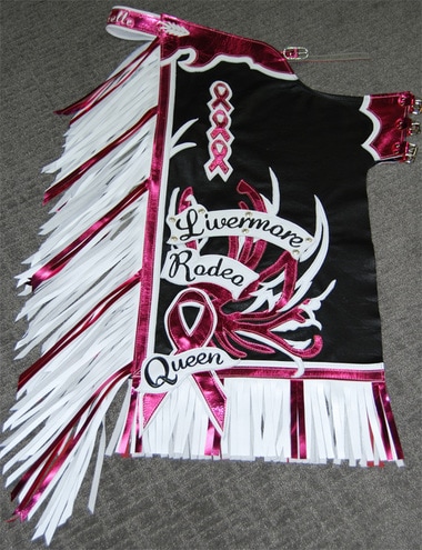 Tough Enough To Wear Pink Rodeo Chaps by Hitch-N-Stitch Custom Show Apparel
